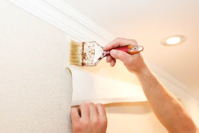 Pose de papier peint à Sagnat — revêtements muraux et toiles de verre
